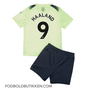 Manchester City Erling Haaland #9 Tredjetrøje Børn 2022-23 Kortærmet (+ Korte bukser)